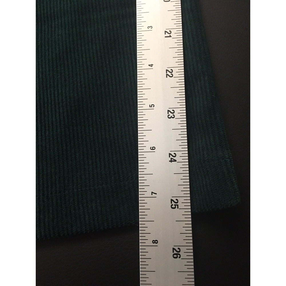 Corduroy 7 For All Mankind Pants Large Green High Rise Wide Leg Retro Academia - Picture 10 of 13